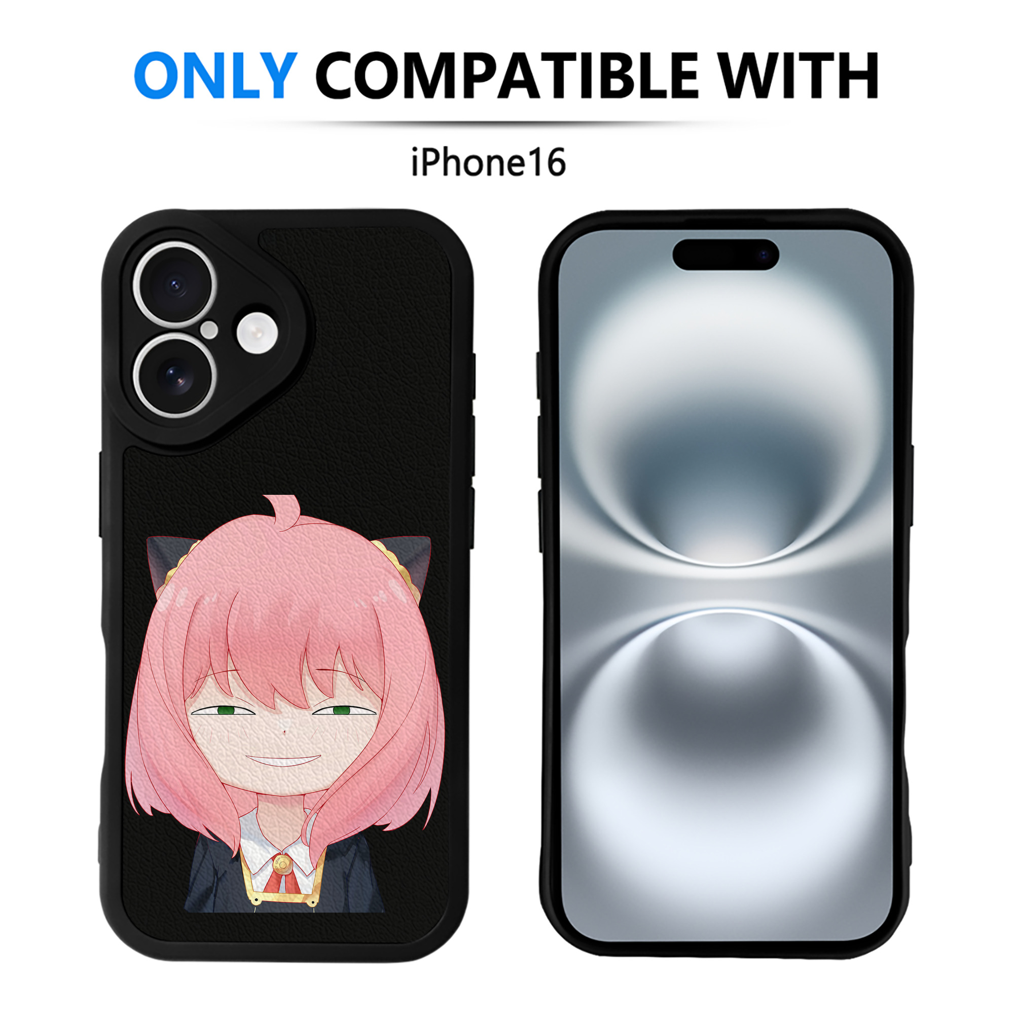 （画像用） SPY×FAMILY间谍家家酒 【iPhone 16シリーズ対応】シリコンスマホケース（レザー調） 材質：シリコン
